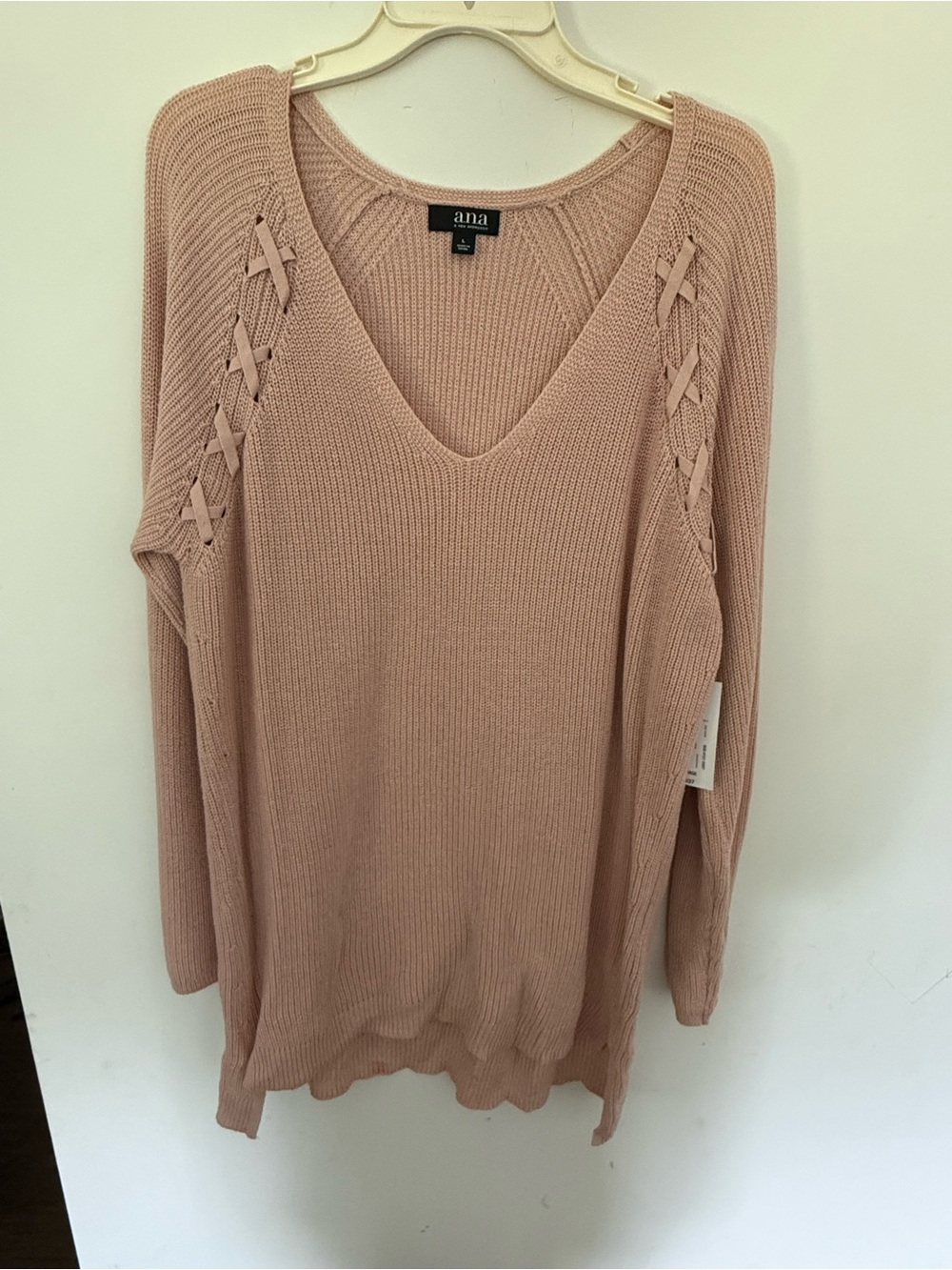 Womens a.n.a Pink Sweater - size Large *new with tags*